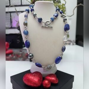 Authentic David Yurman Multi Gemsdtone With Labraforite And Lapis Lasuli